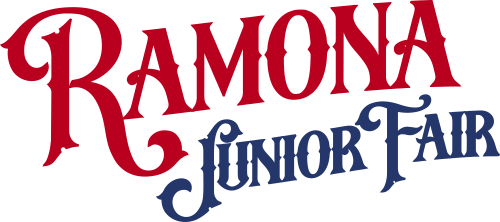 Ramona Junior Fair Red & Blue Logo